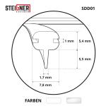 Shower seal SDD01 white Steigner technical nr.2